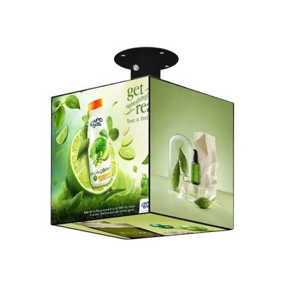 Nội thất IP31 Cabinet sắt thương mại màn hình LED 3d Cube Led Screen Wifi Control